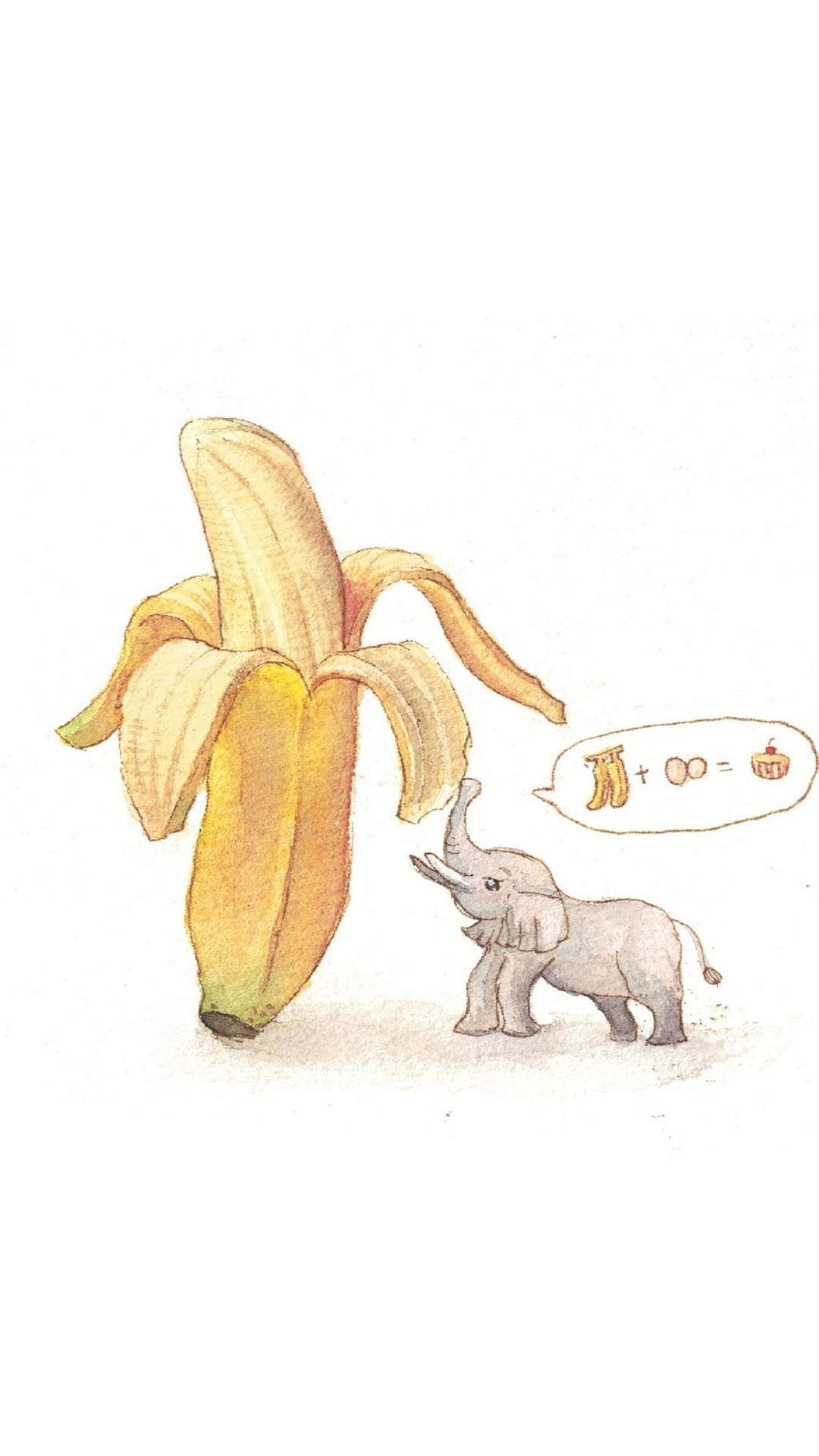 手绘可爱动物插画手机壁纸 ​​​​图片
