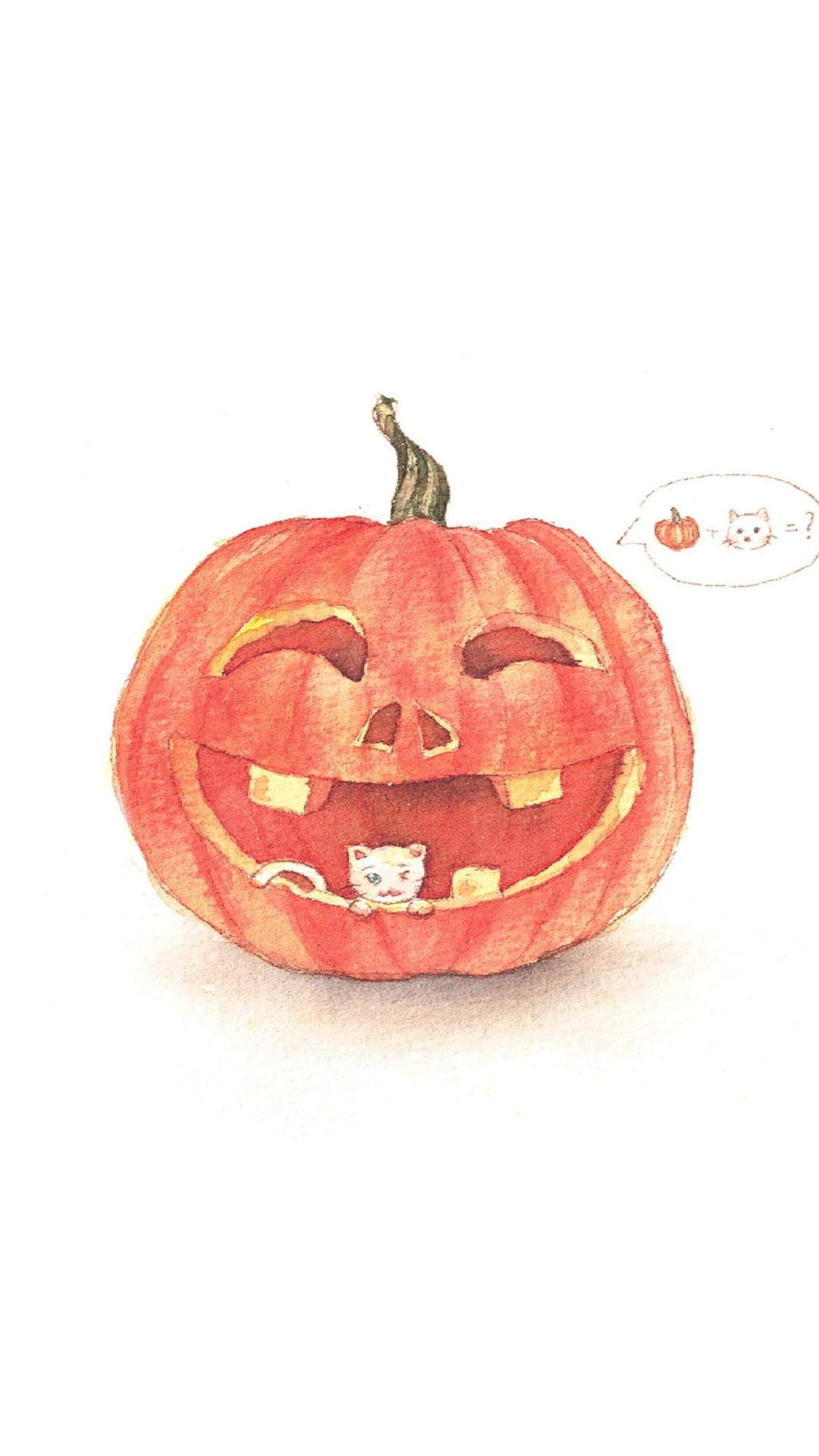 手绘可爱动物插画手机壁纸 ​​​​图片