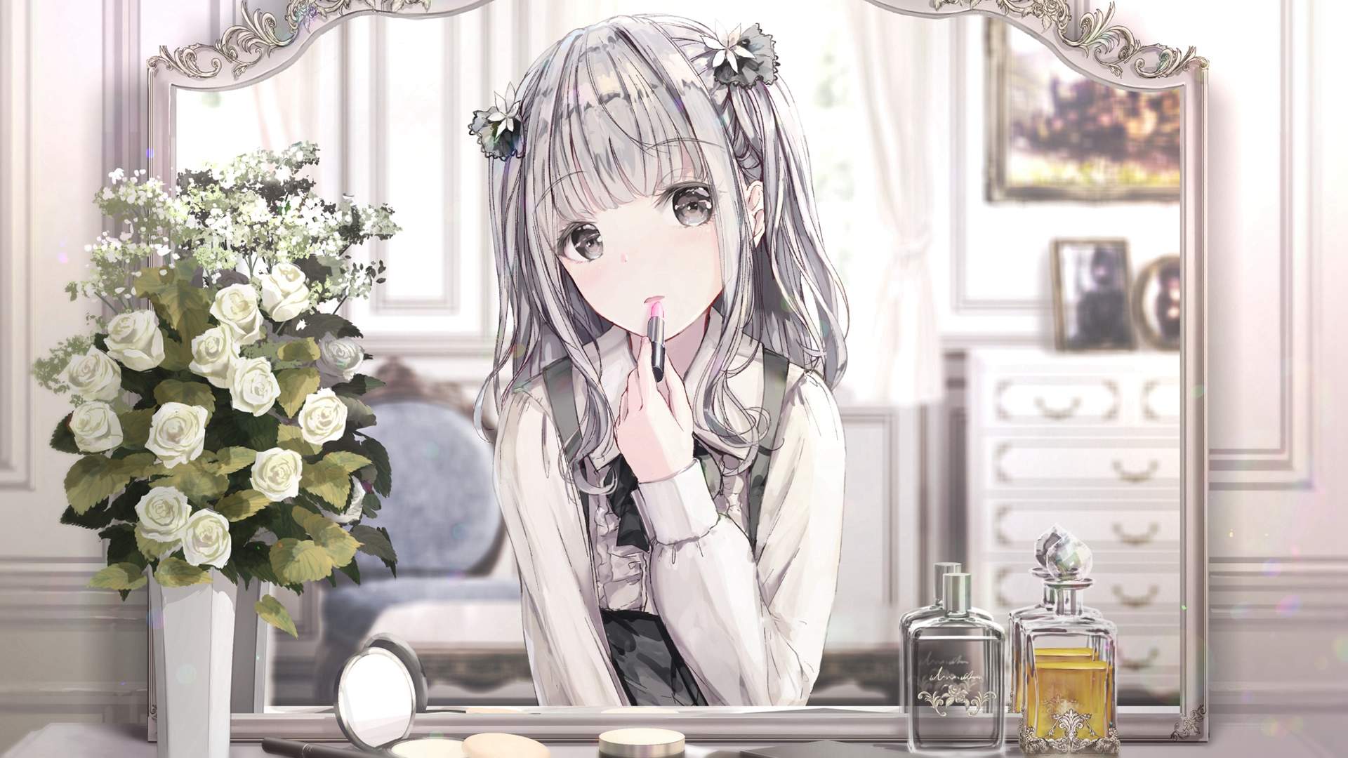 可爱萌系动漫少女手机壁纸图片