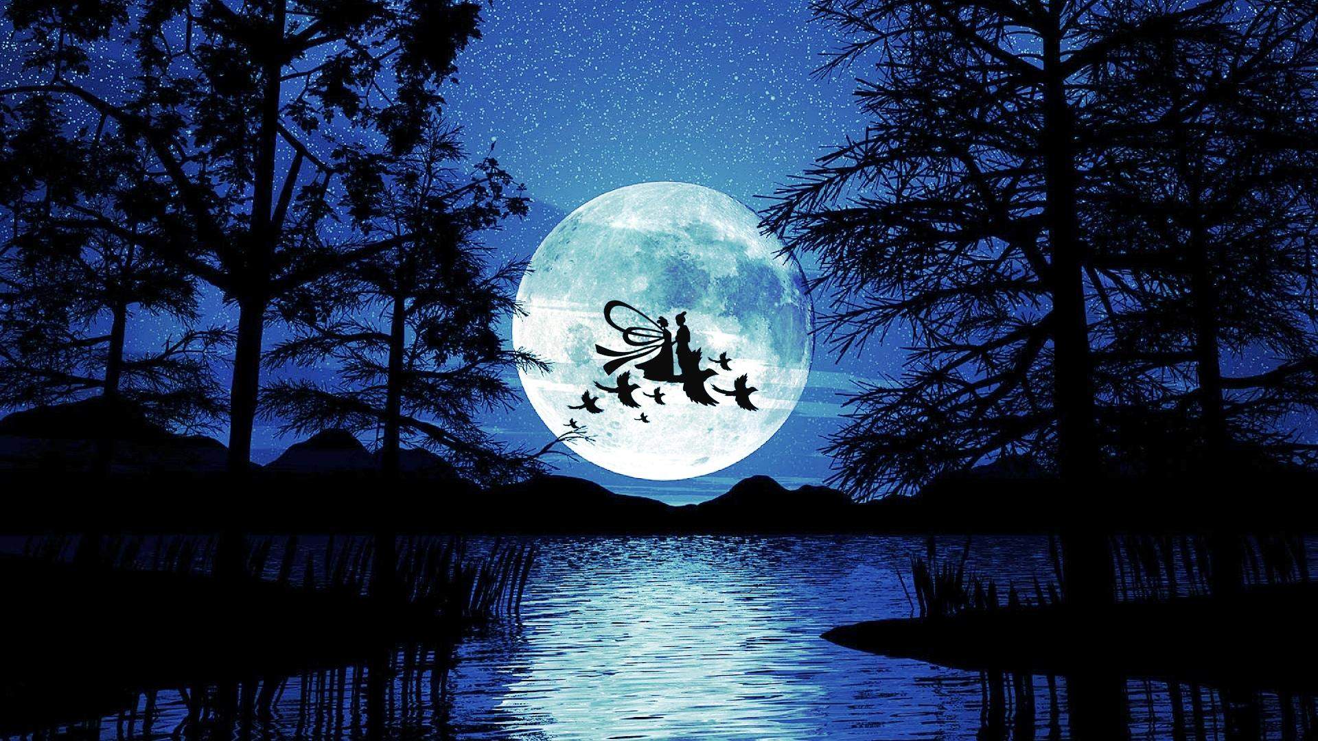 七夕牛郎织女唯美图片桌面壁纸图片