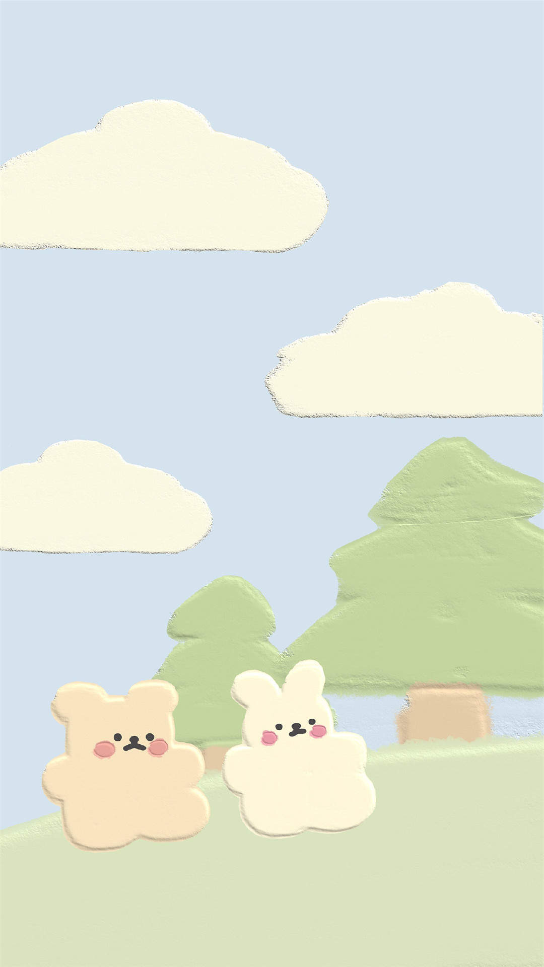 卡通萌系创意可爱小熊插画手机壁纸 ​​​​第二弹图片