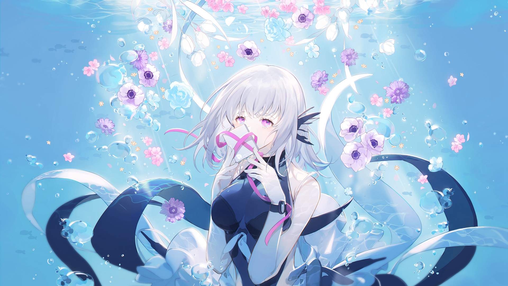 唯美动漫少女头像图片图片