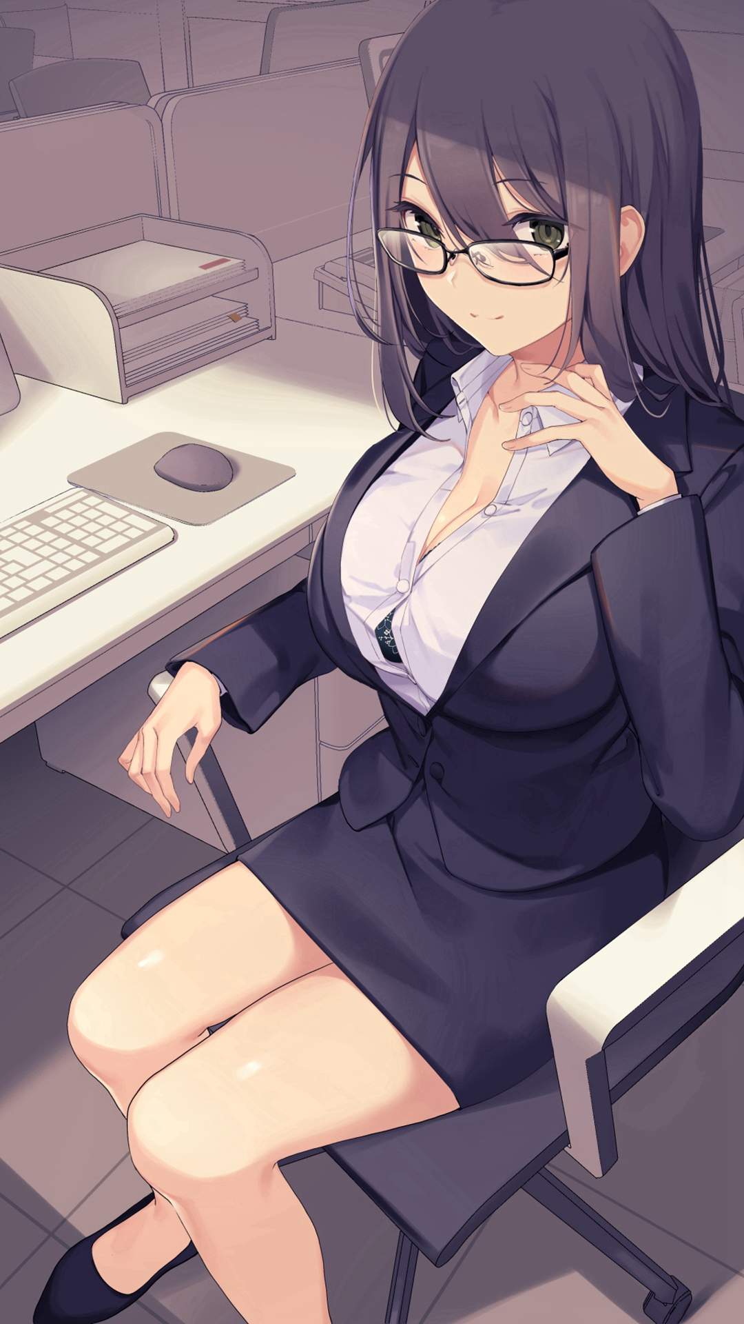 清新甜美动漫美女手机壁纸图片