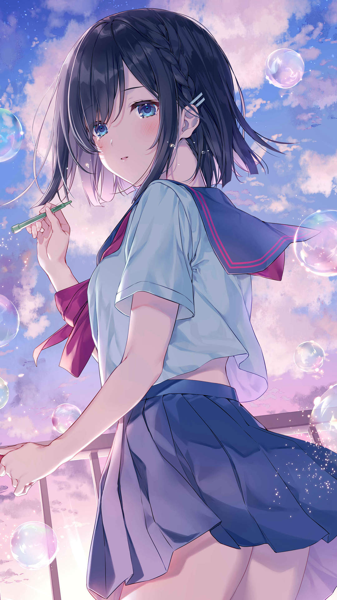 唯美动漫少女头像图片图片