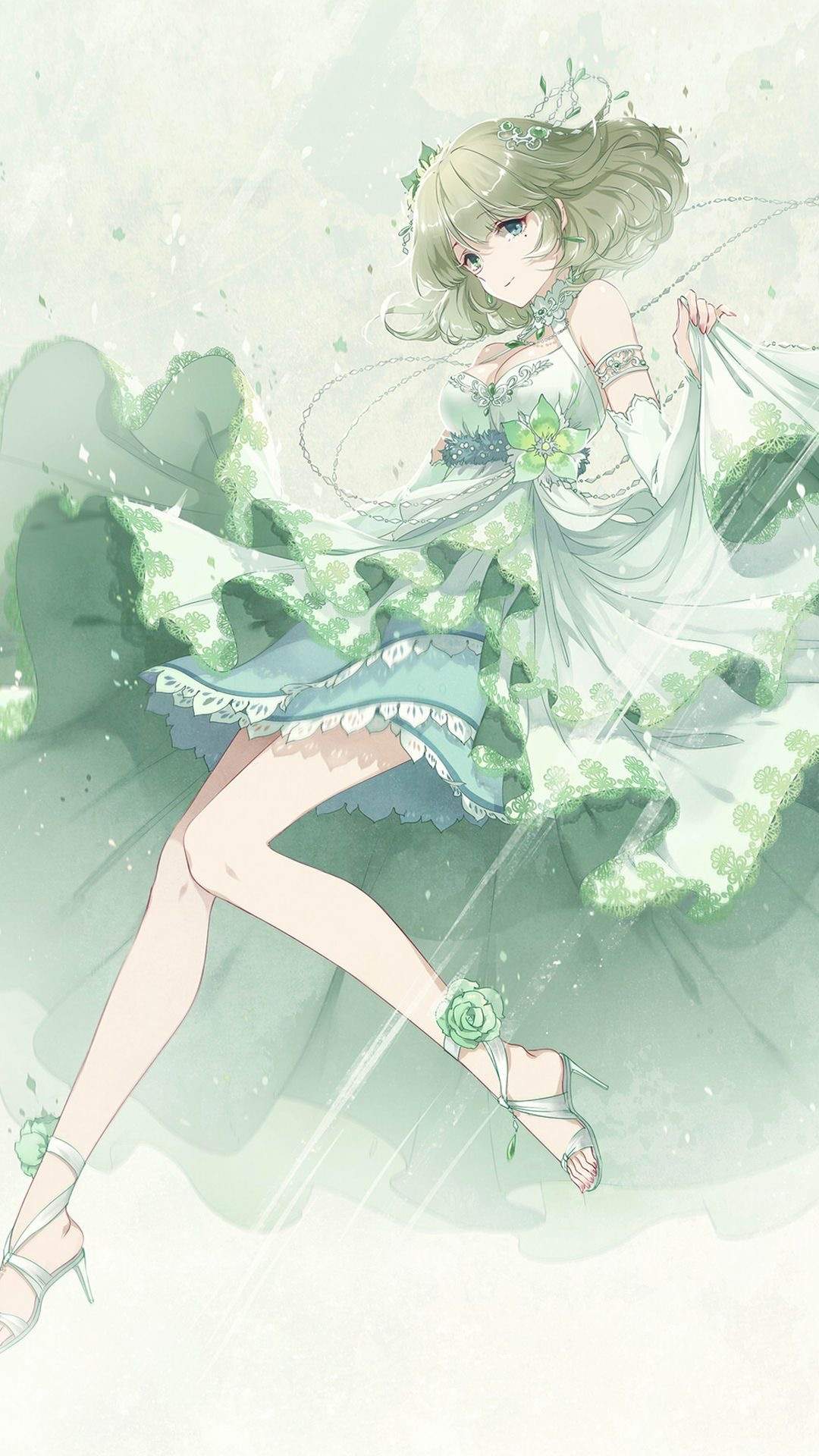 二次元甜美少女手机壁纸图片