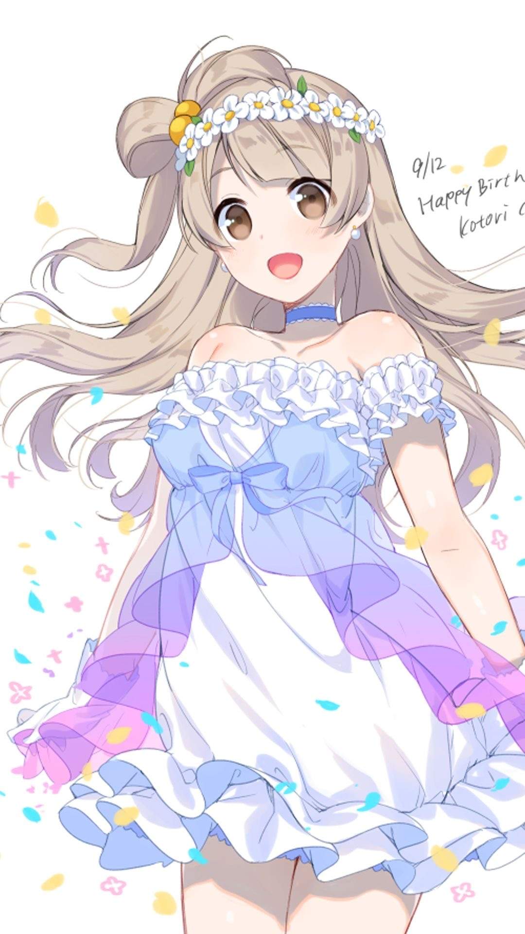 二次元甜美少女手机壁纸图片
