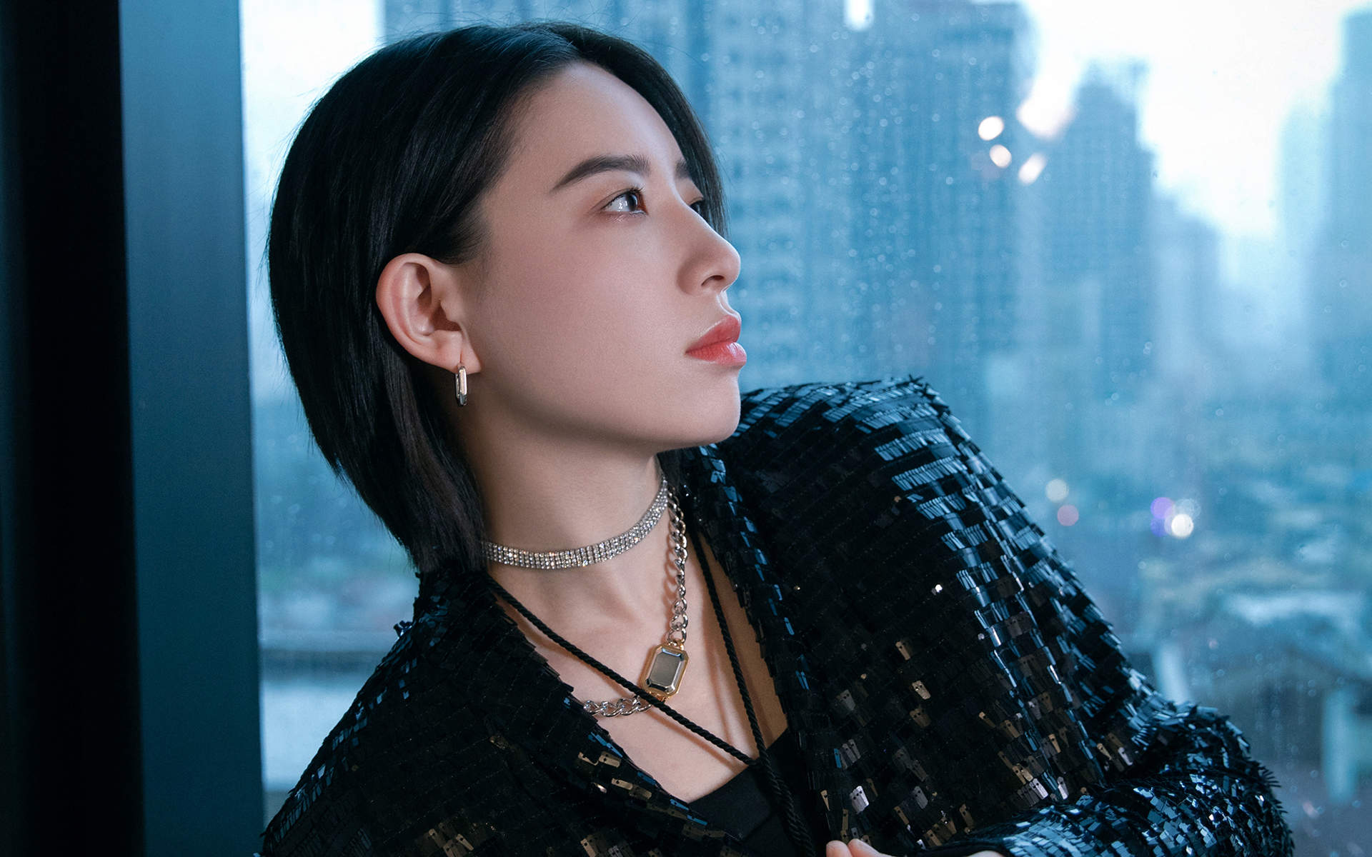 高清四川成都美女李斯丹妮杨文昊舞台照片图片