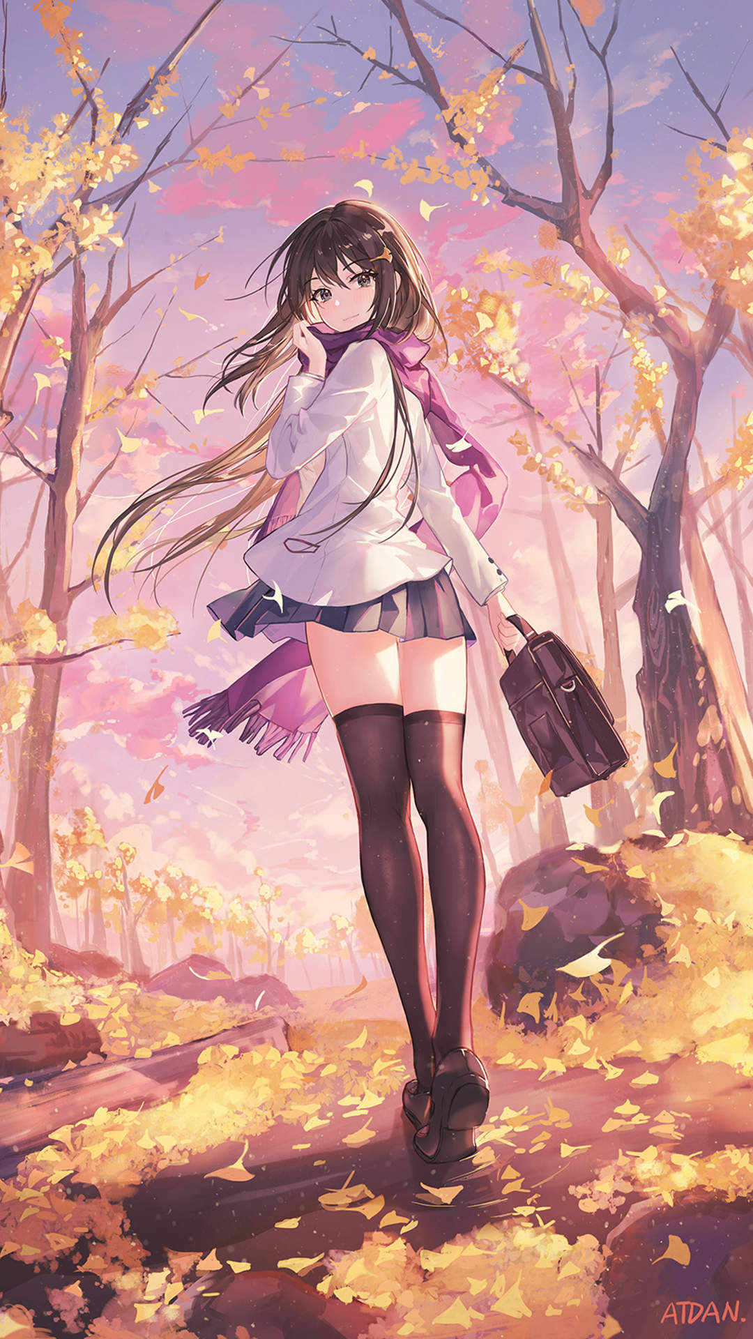 清纯可爱动漫美女手机壁纸图片
