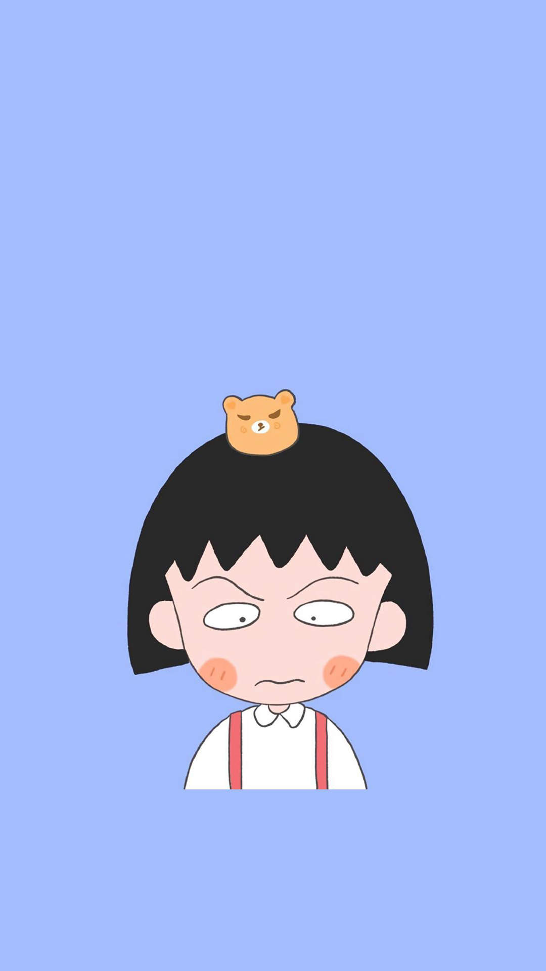 小清新樱桃小丸子卡通手机壁纸图片
