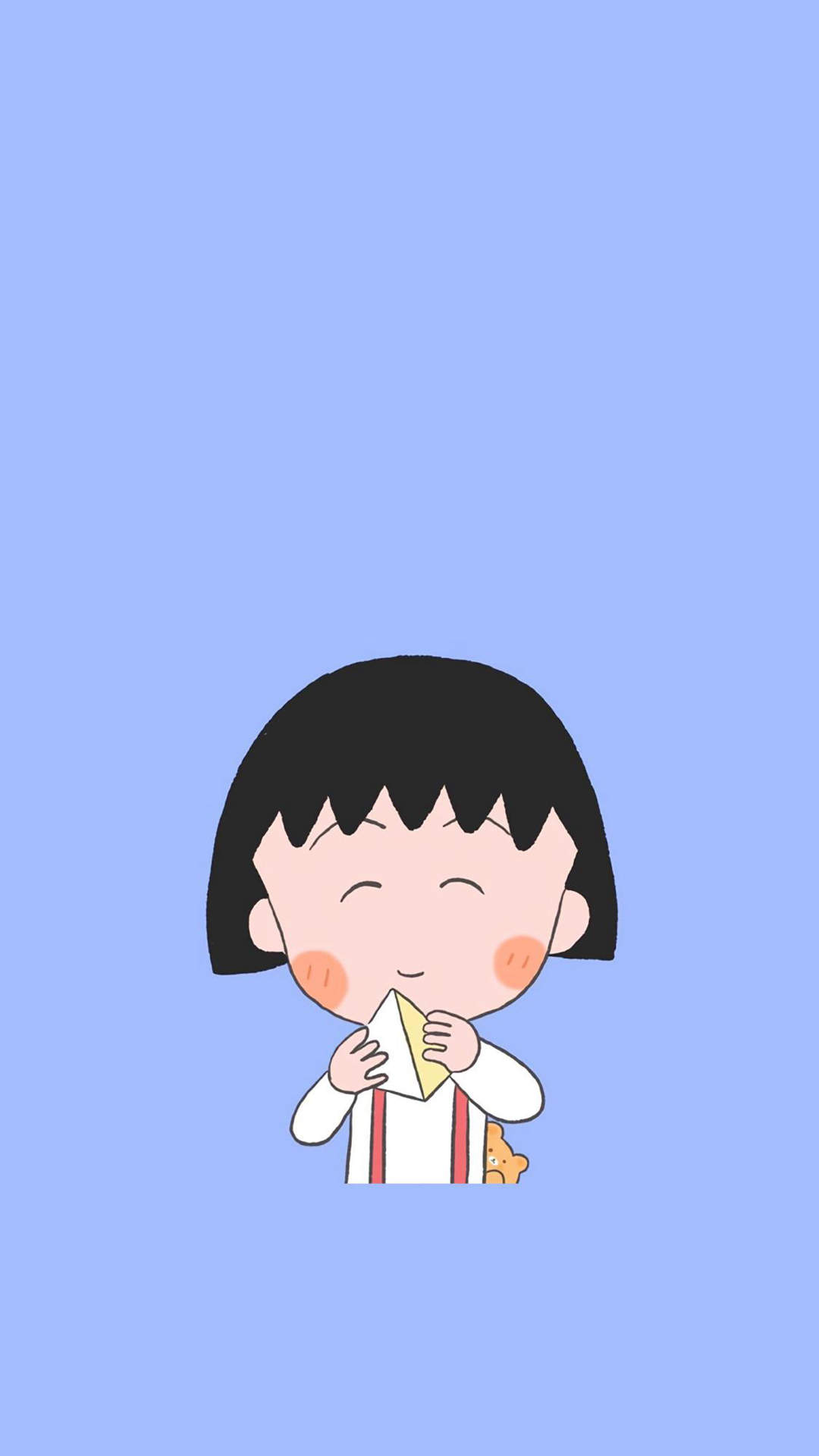小清新樱桃小丸子卡通手机壁纸图片