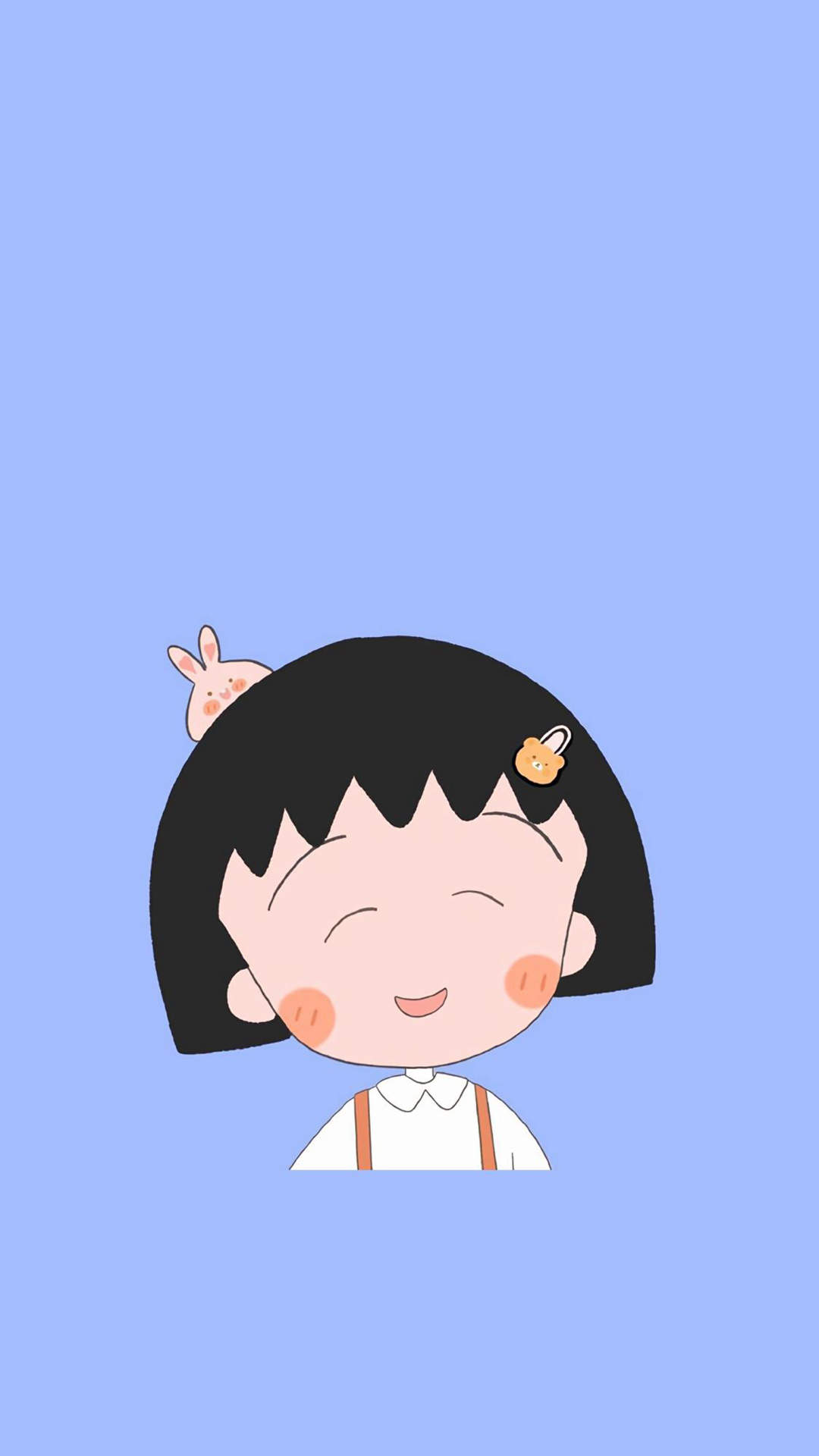 可爱萌系童年的陪伴樱桃小丸子高清手机壁纸下载图片