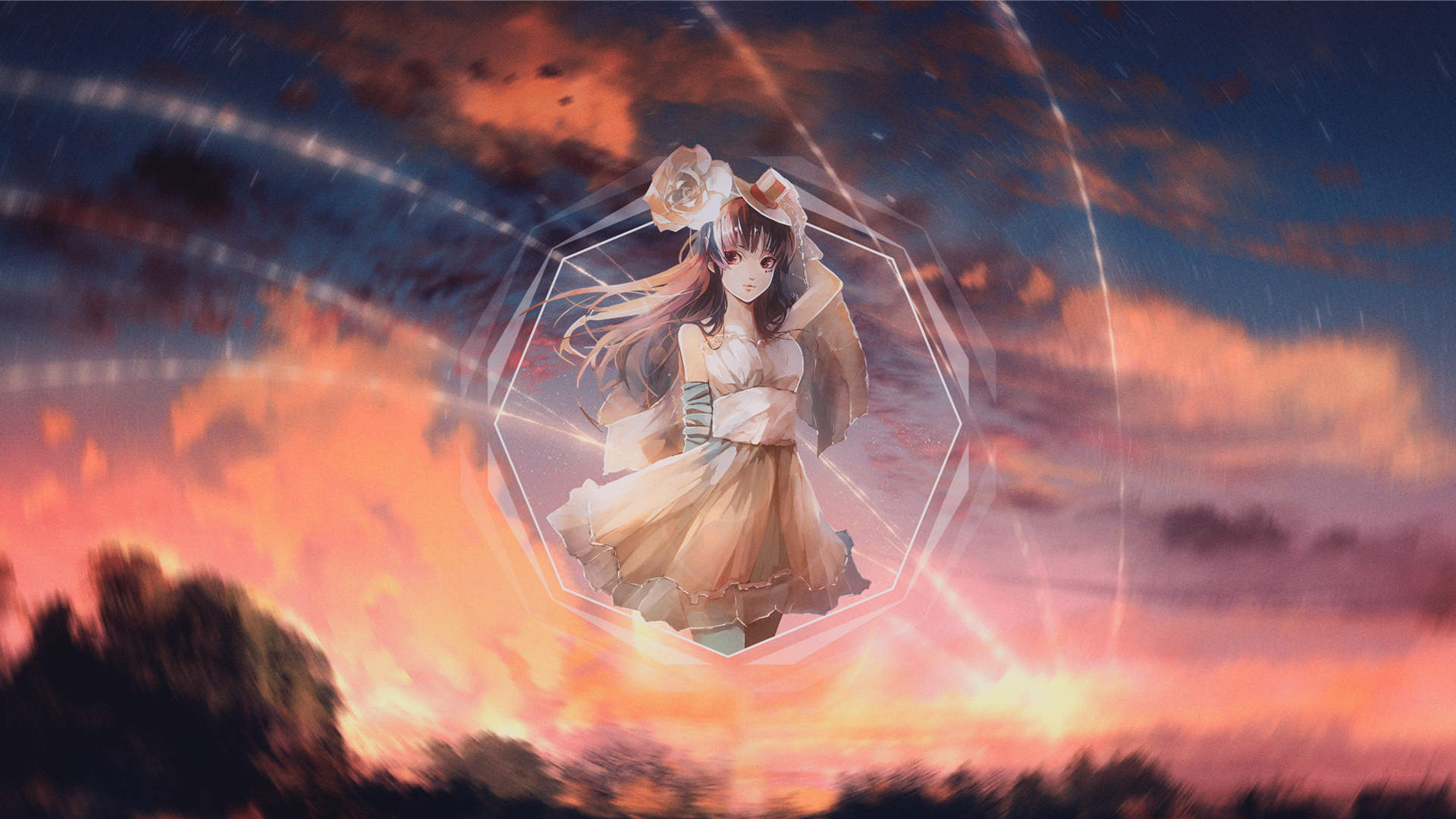 唯美动漫少女头像图片图片