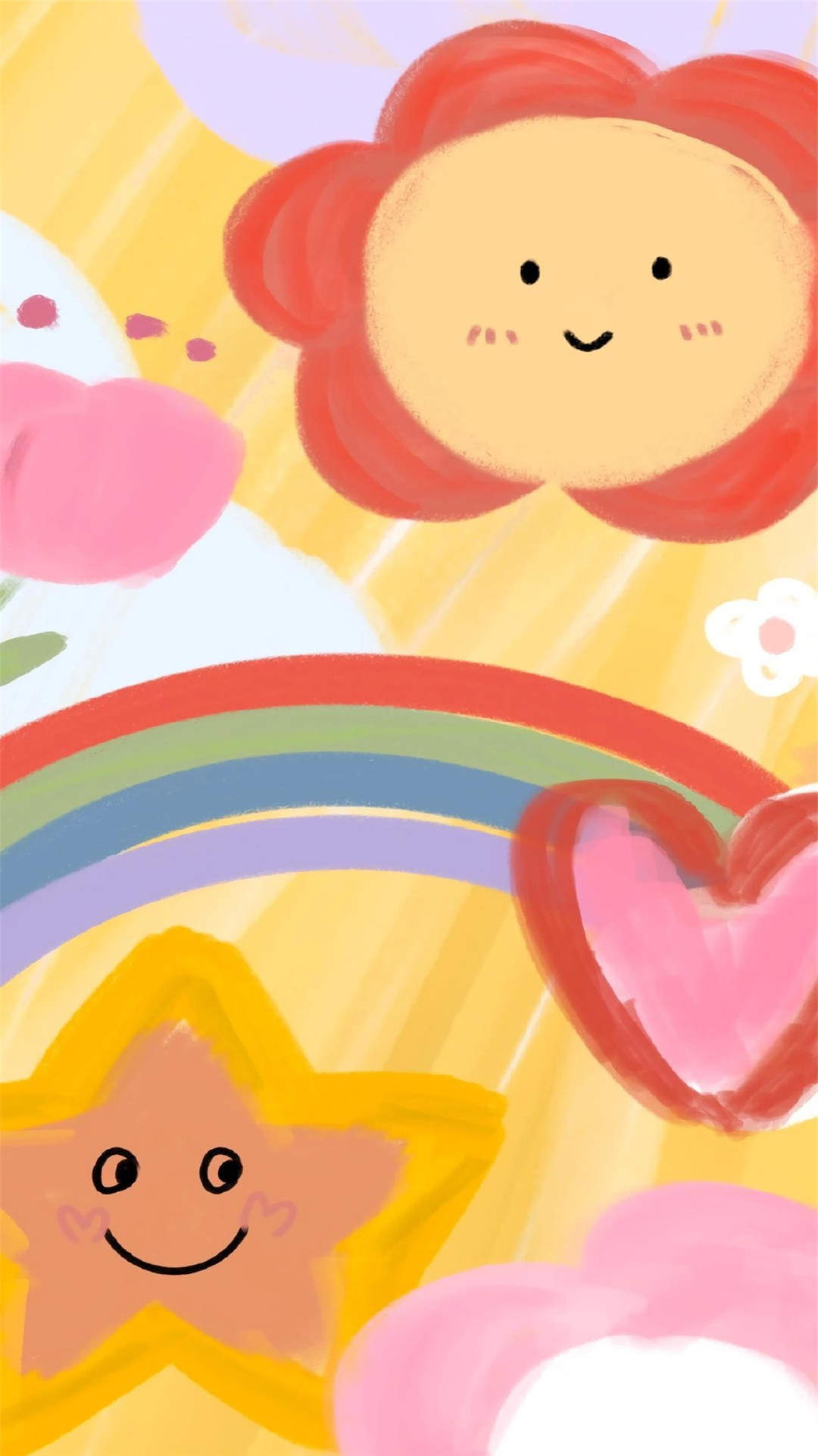 小清新萌系卡通插画高清手机壁纸图片