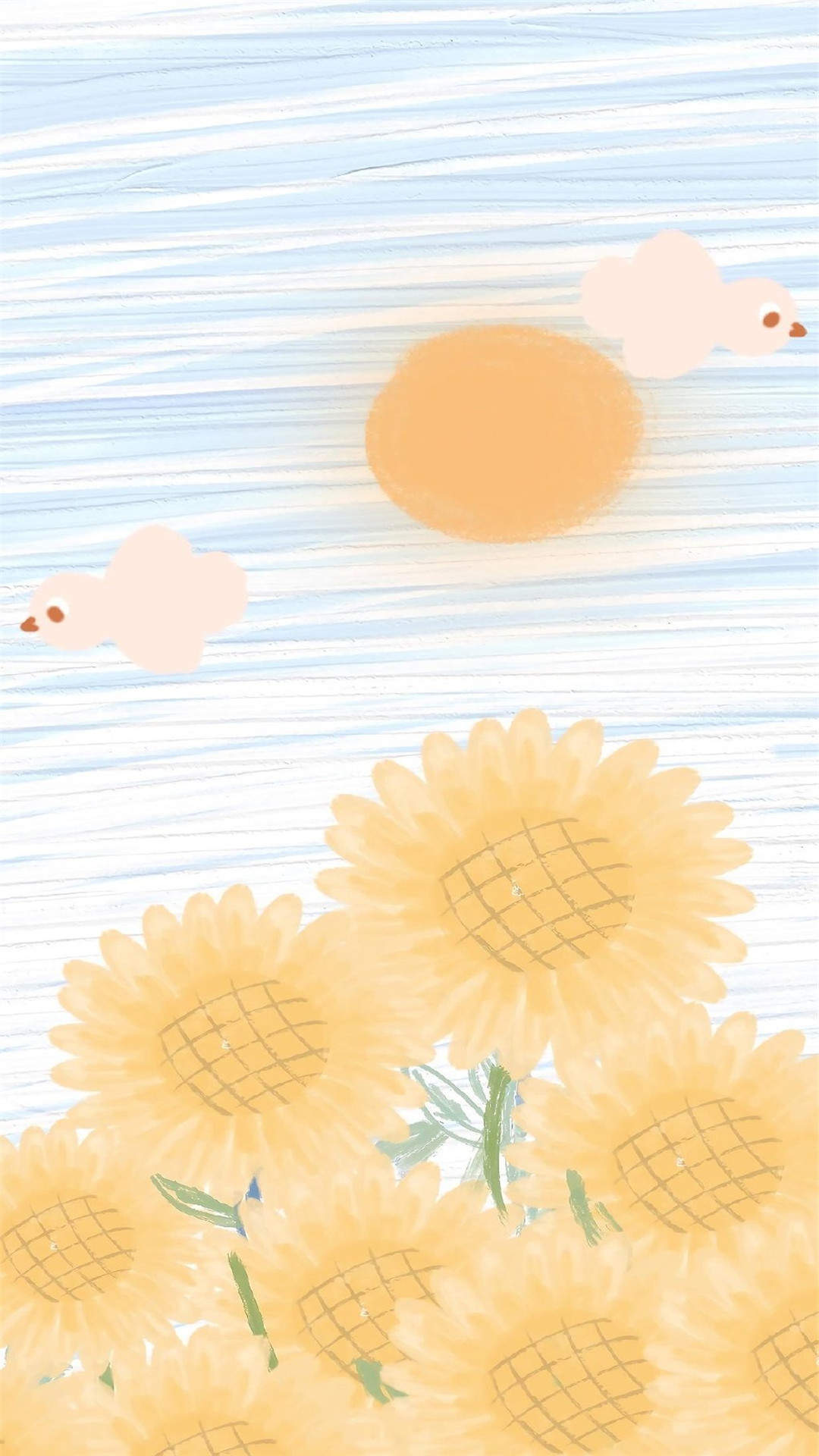 小清新萌系卡通插画高清手机壁纸图片
