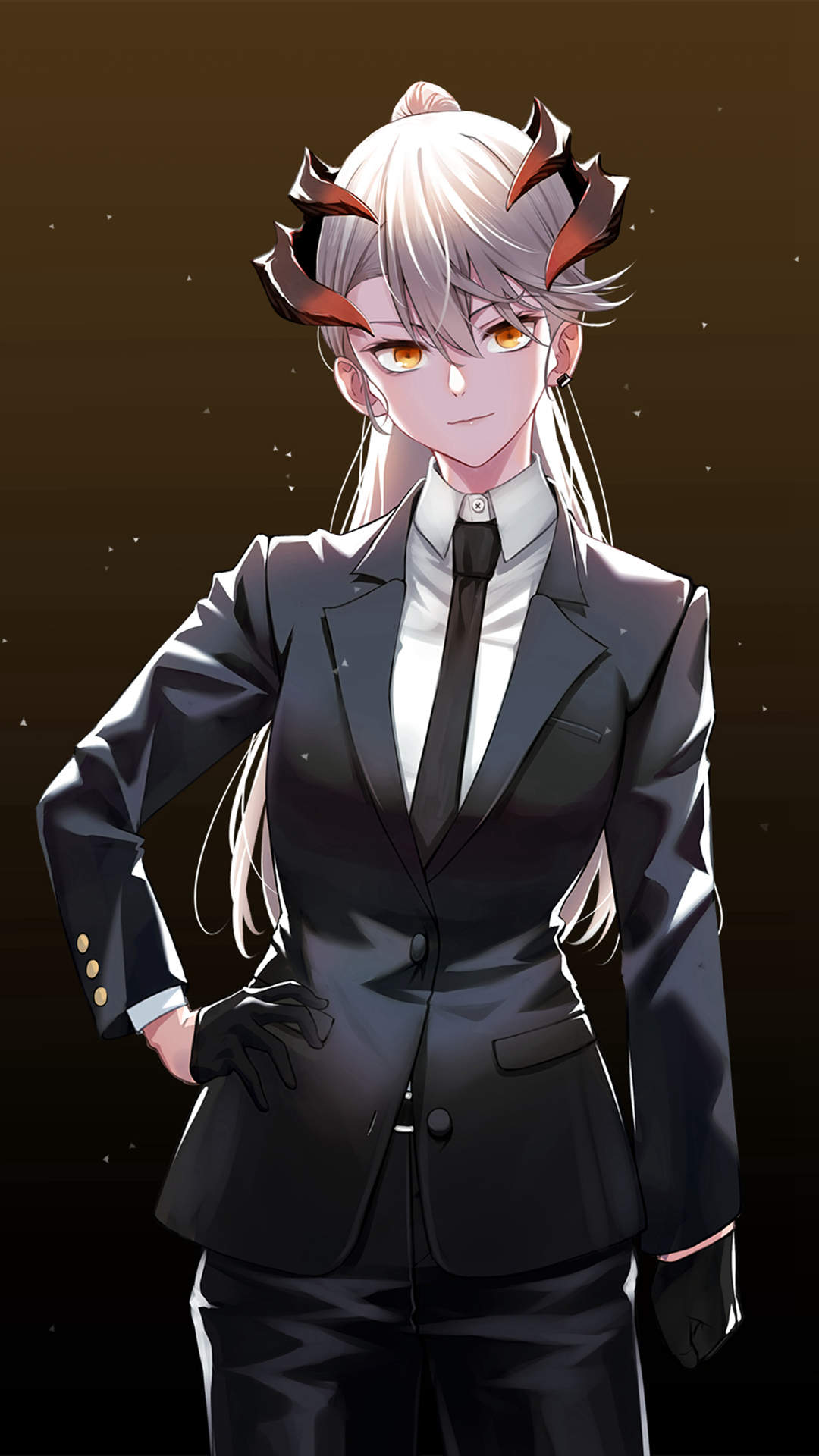 好看养眼的白裙动漫美女手机壁纸图片
