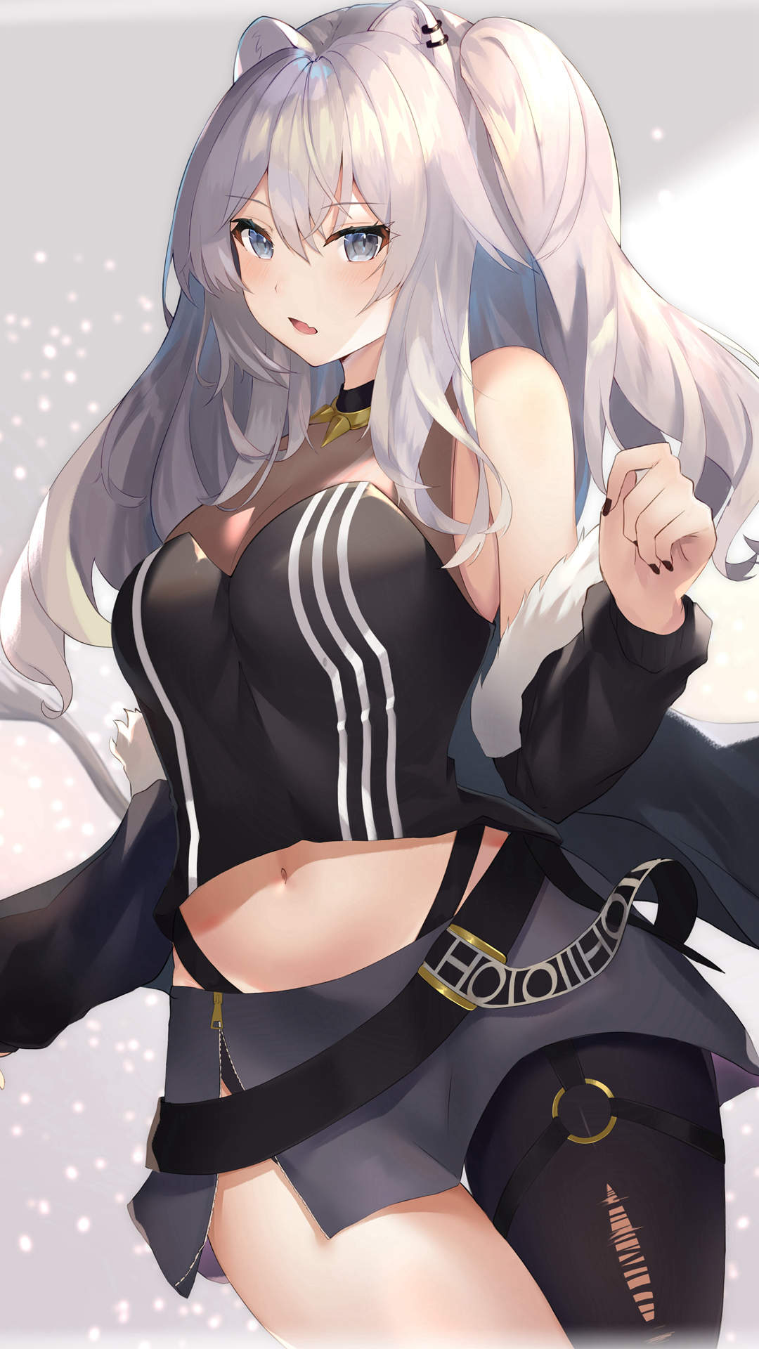 性感黑丝美腿动漫美女手机壁纸图片