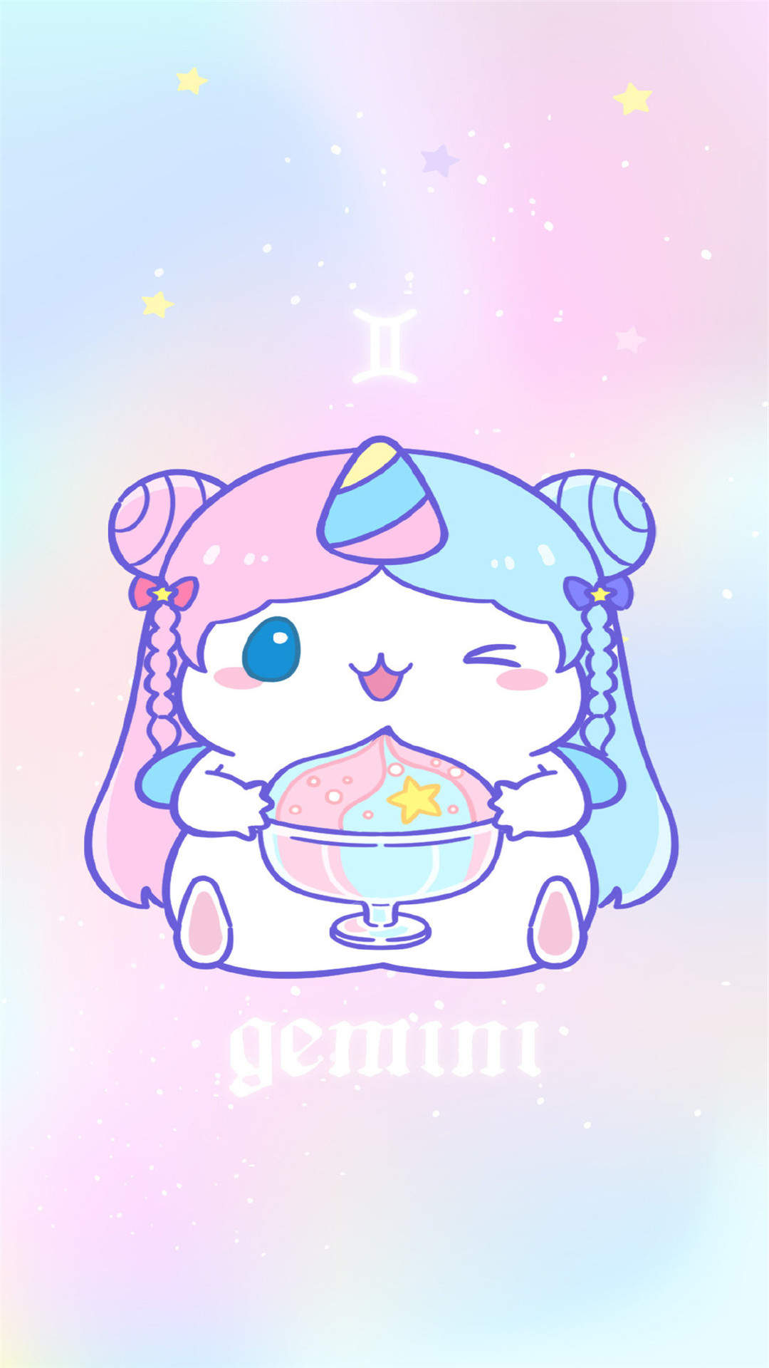 鼠星星十二星座卡通高清手机壁纸图片