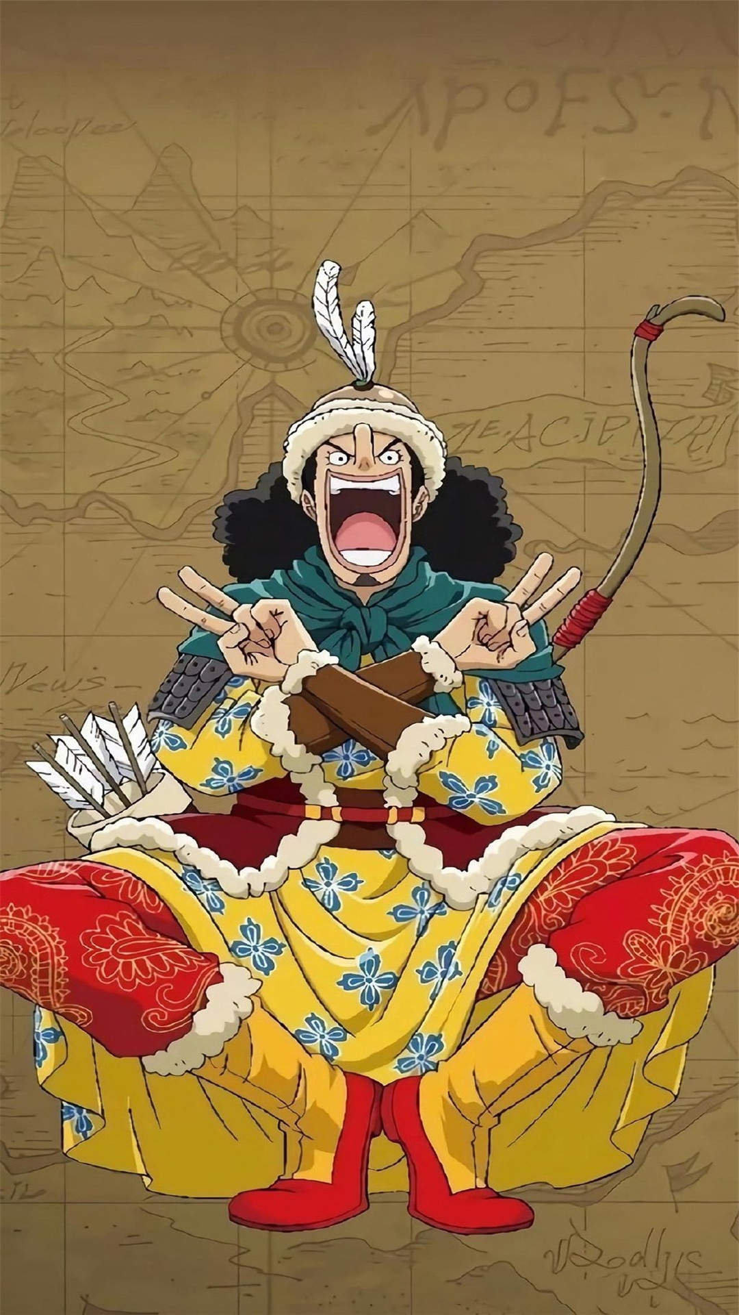 海贼王动漫人物插画高清手机壁纸图片