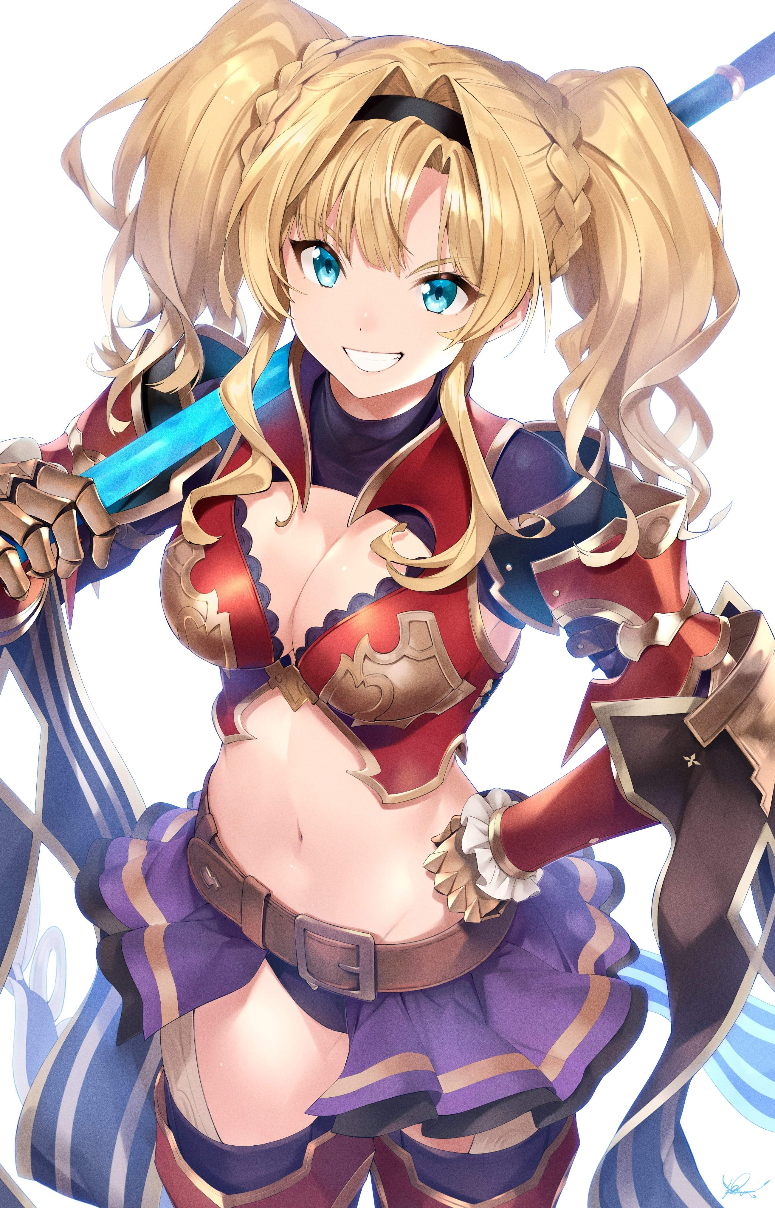好看养眼的白裙动漫美女手机壁纸图片