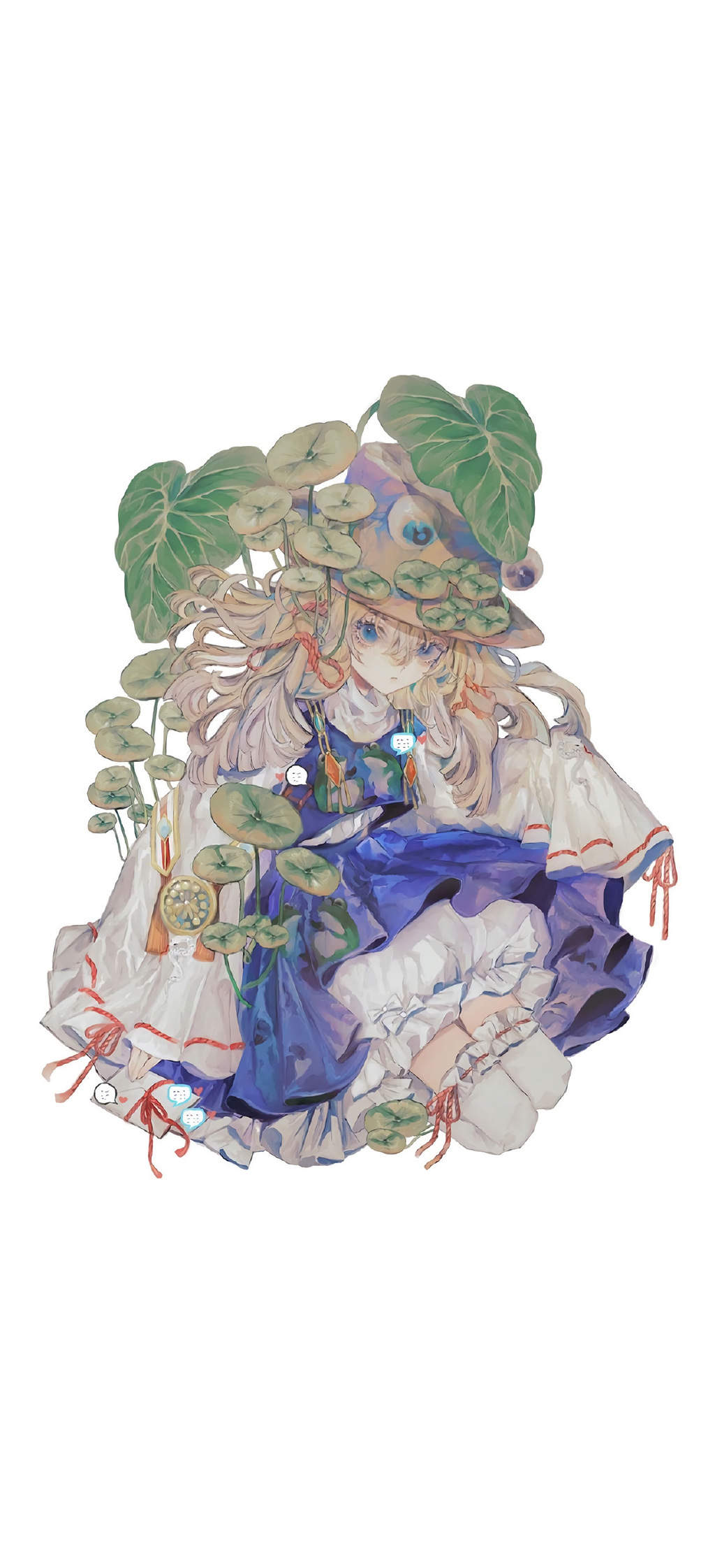 二次元卡通美少女插画高清手机壁纸图片