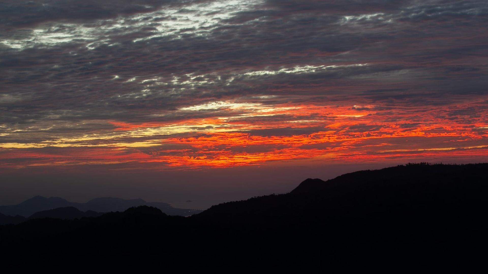 唯美夕阳清新大自然风景高清摄影图片 留住美好景色图片