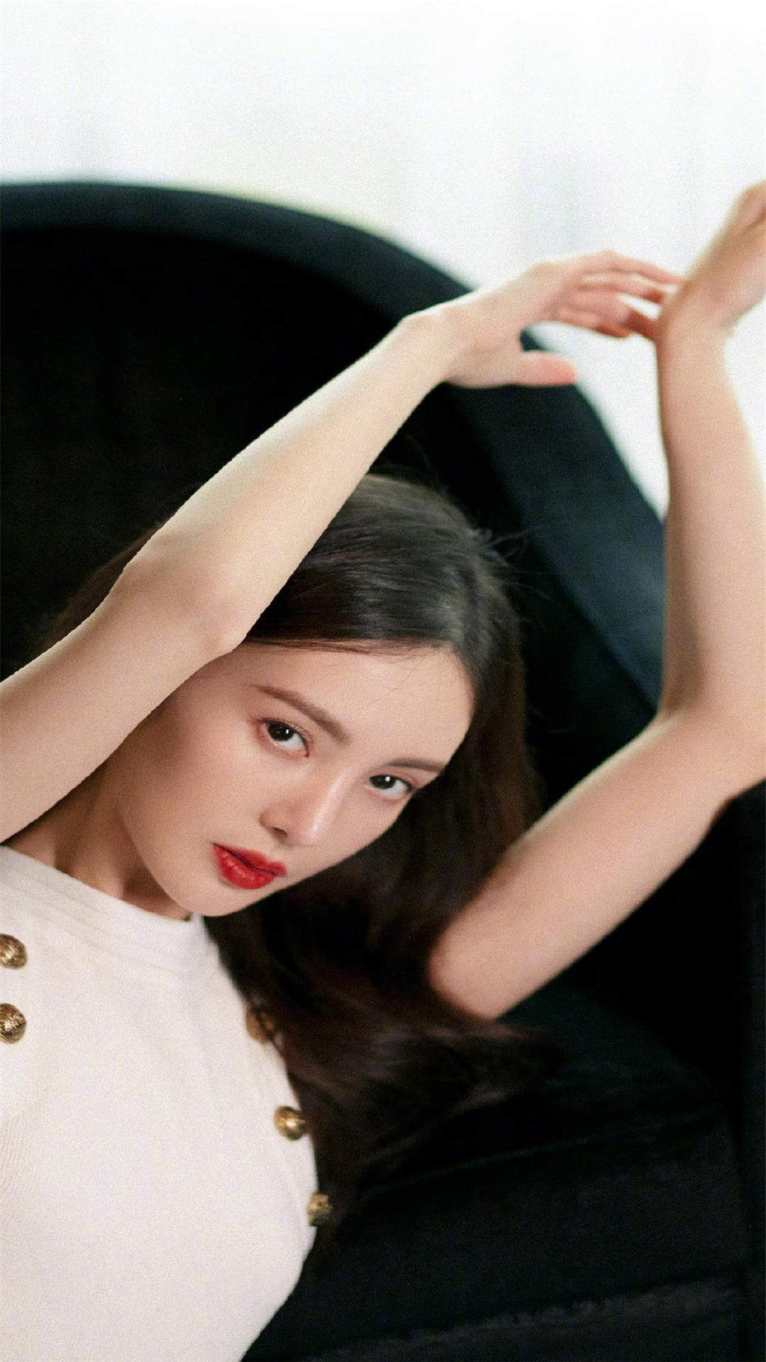 中国大陆山东济南女演员平面模特金晨白衫清新甜美写真图片图片