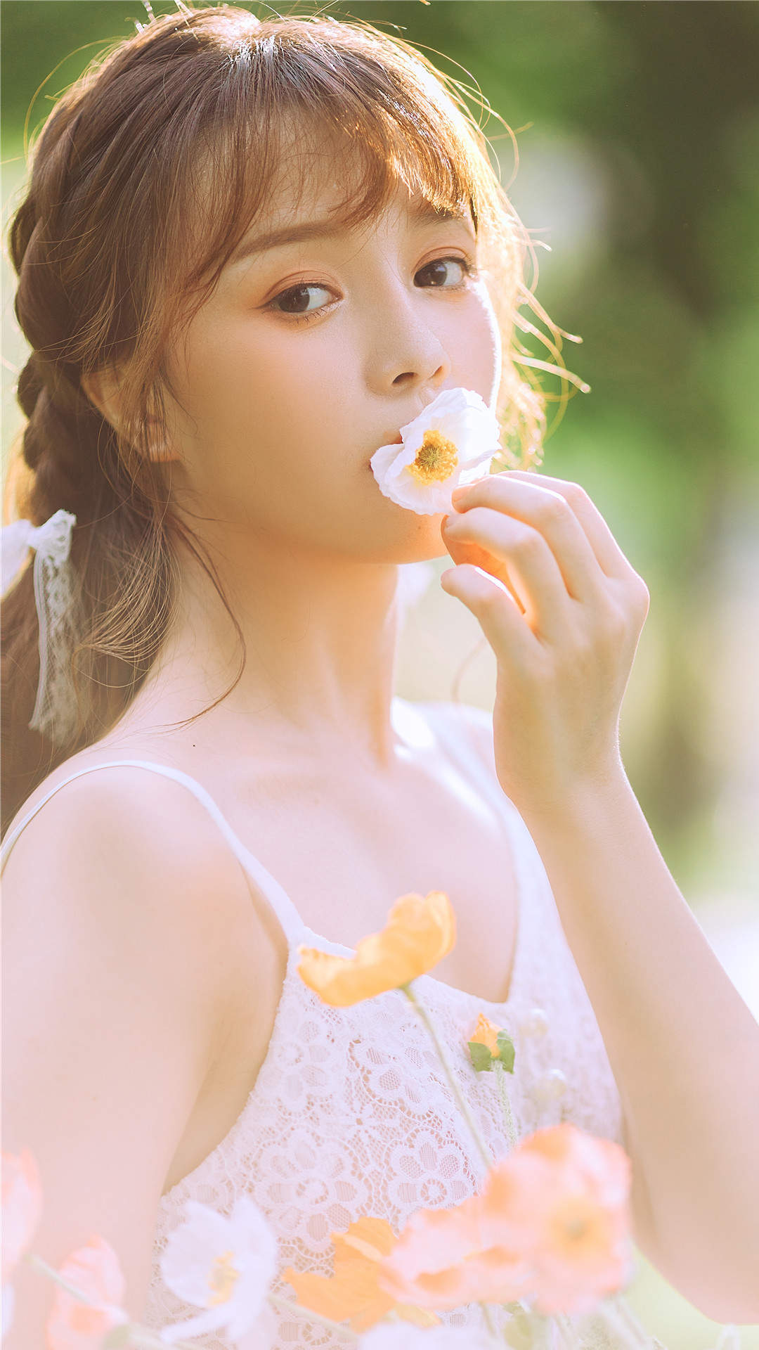 清新甜美动漫美女手机壁纸图片