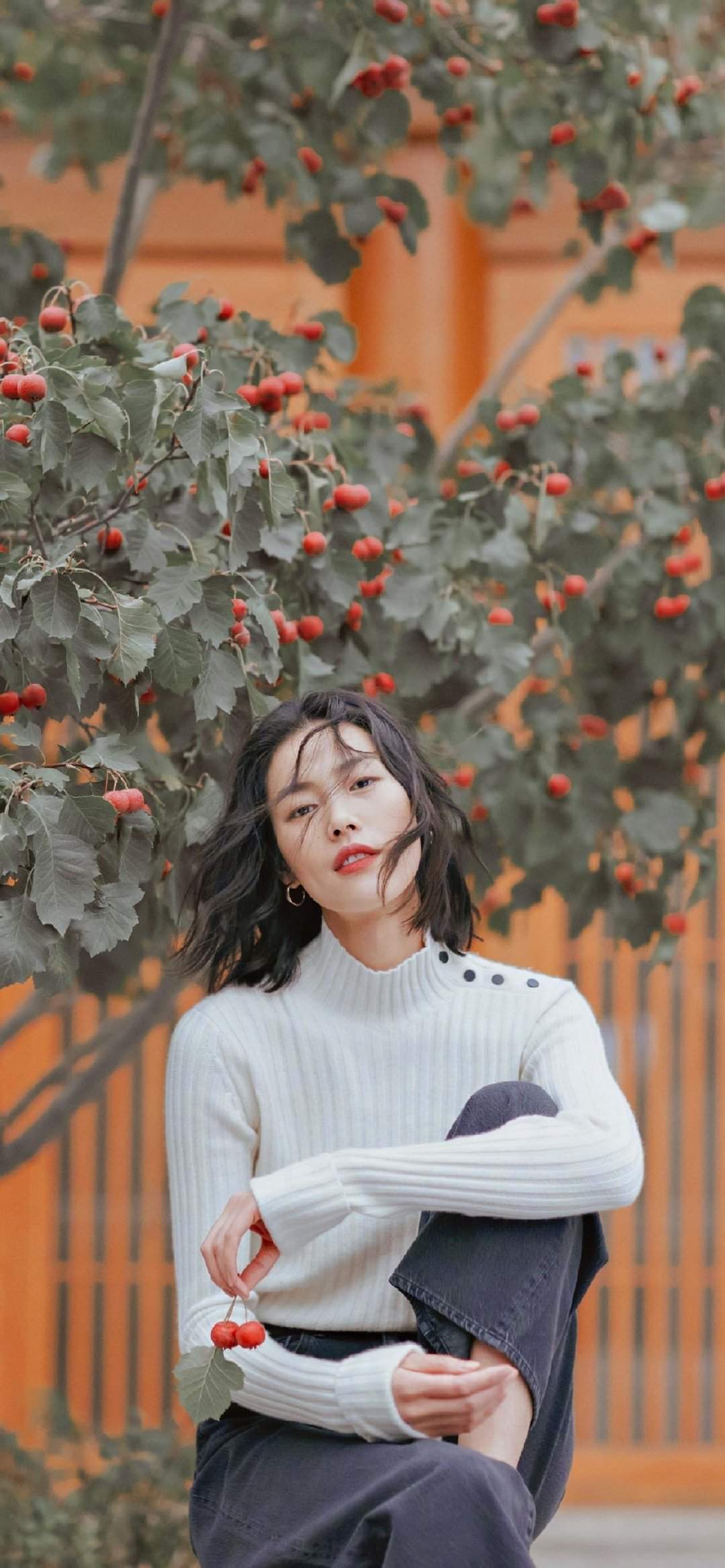 超模美女刘雯手机壁纸图片