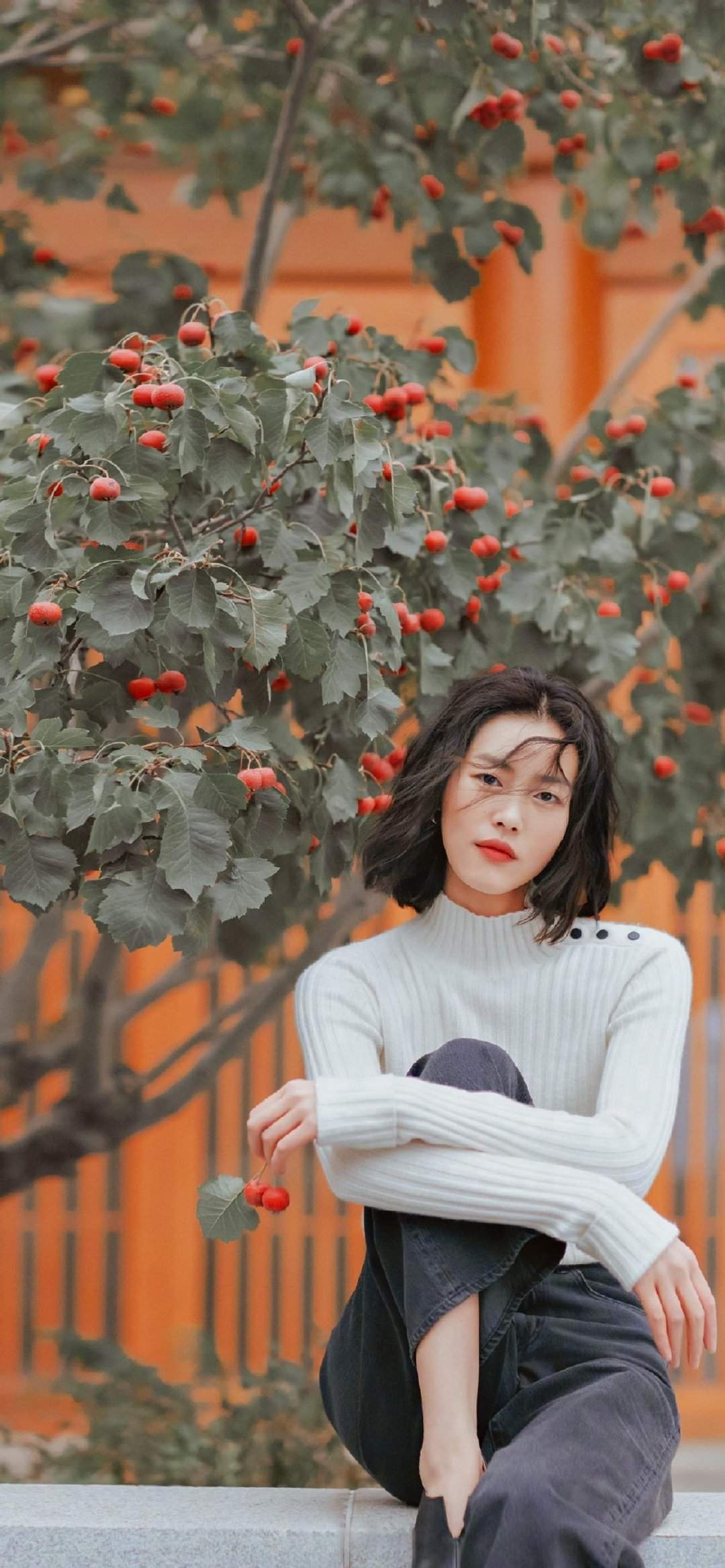 超模美女刘雯手机壁纸图片