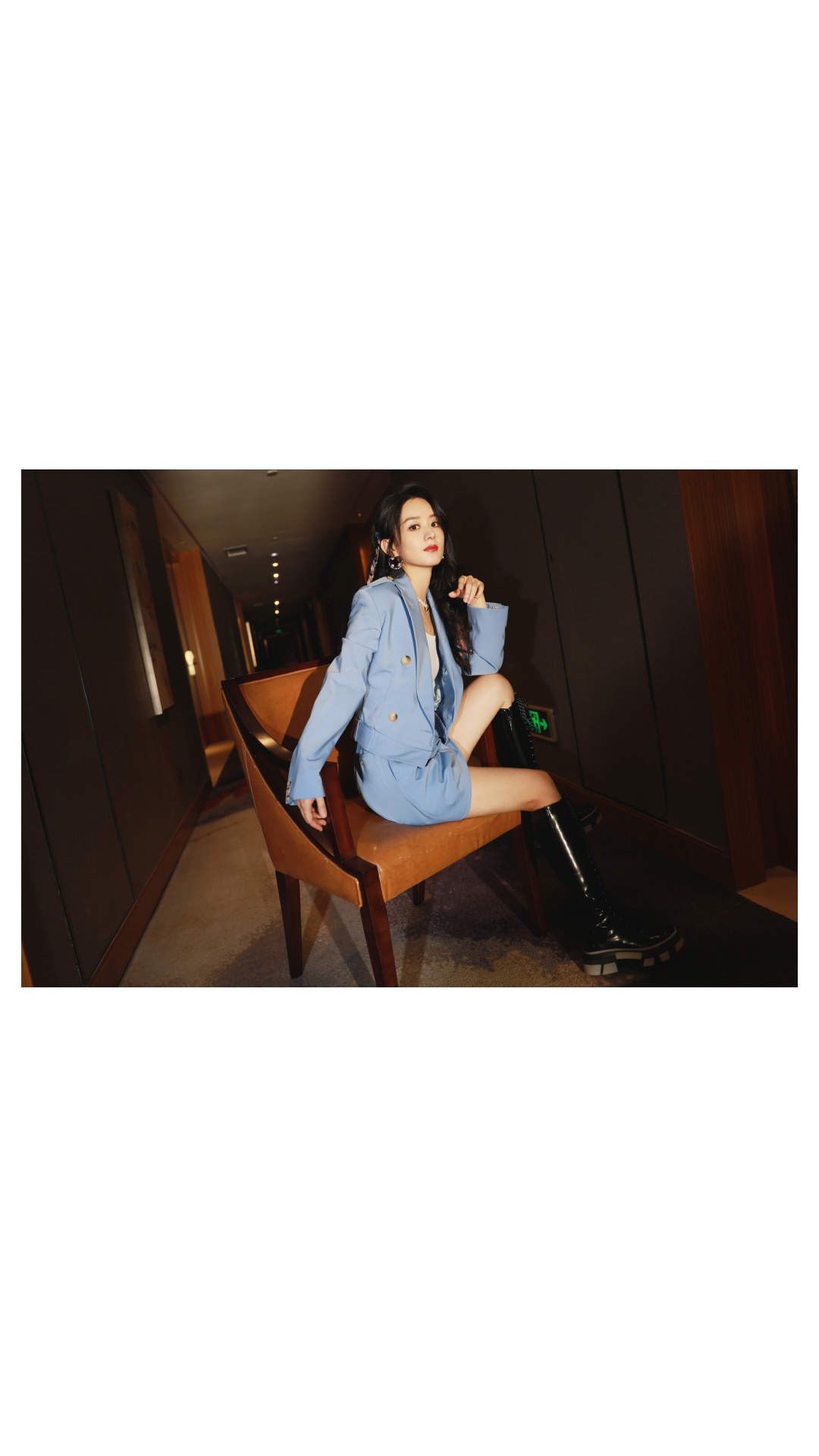 赵丽颖飒爽时尚写真手机壁纸图片