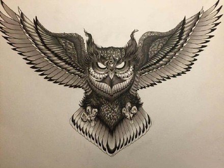 胸部纹身图片