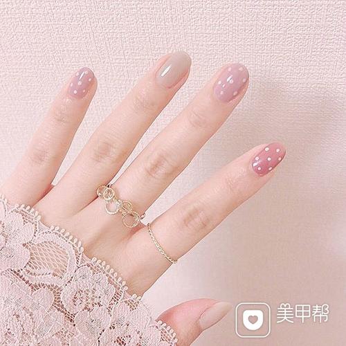 混合美甲图片