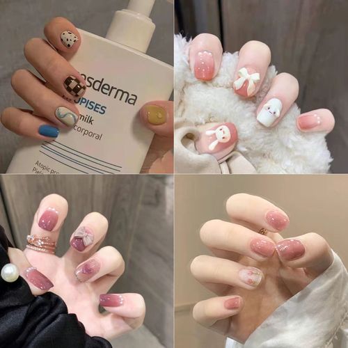 白美甲图片