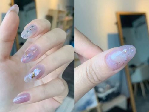 香芋紫美甲香芋紫美甲图片款式图片