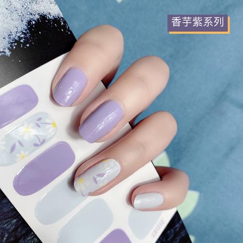 香芋紫美甲香芋紫美甲图片款式图片