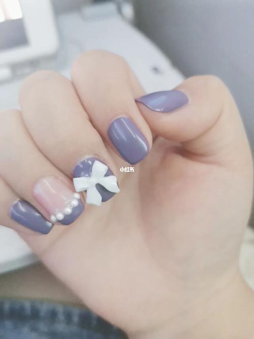 香芋紫美甲香芋紫美甲图片款式图片