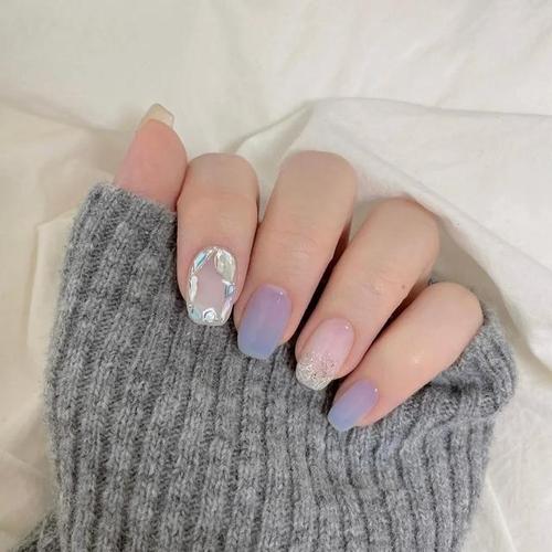 混合美甲图片