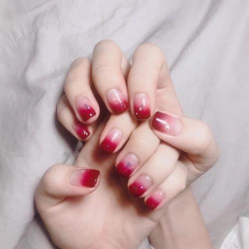 混合美甲图片