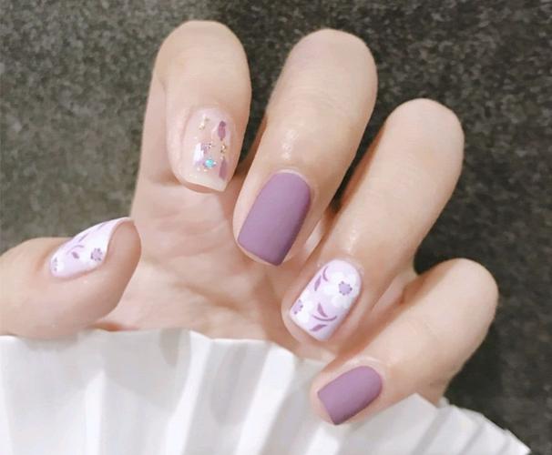 混合美甲图片