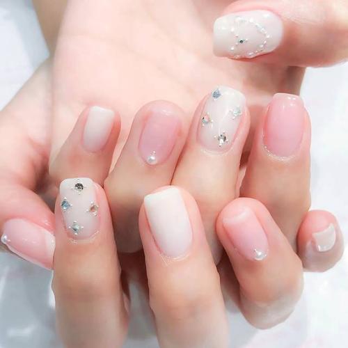 混合美甲图片