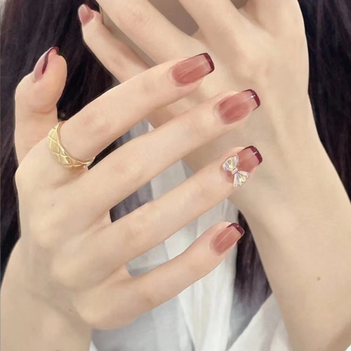 白美甲图片