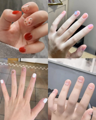 混合美甲图片