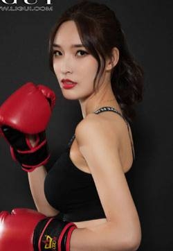 辣女神美女艺木艺欣赏腿模雪糕拳击丝足少女[丽柜Ligui]网络丽人写真集