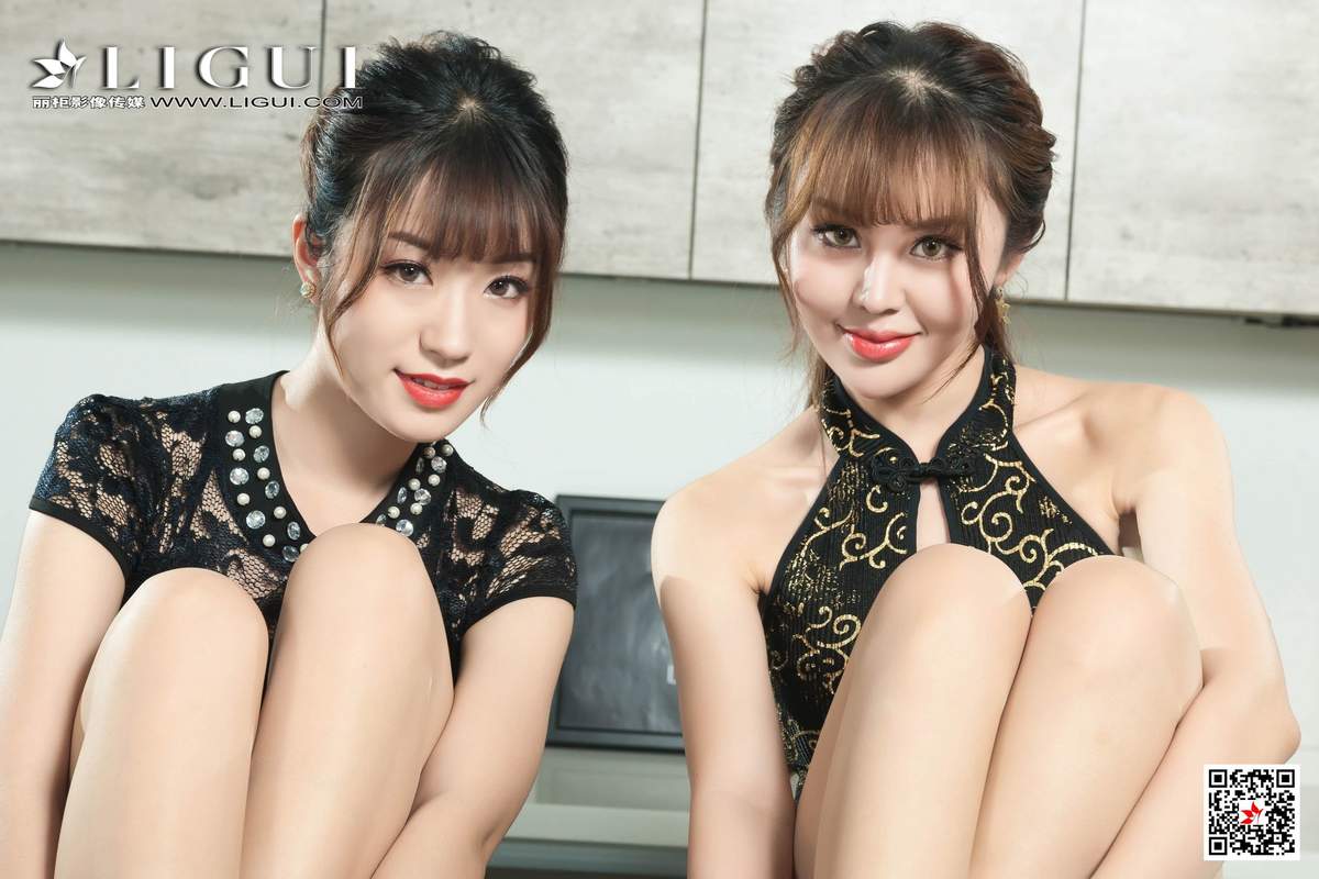 姐妹花内衣秀生活摄影然然凉儿沙滩丝袜诱惑美腿丝足写真集图片