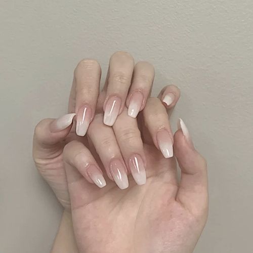 白美甲图片