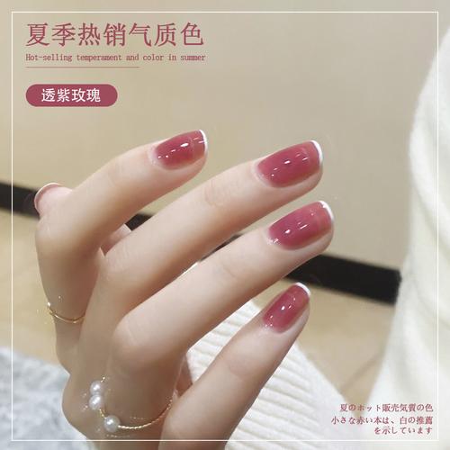 灰美甲图片