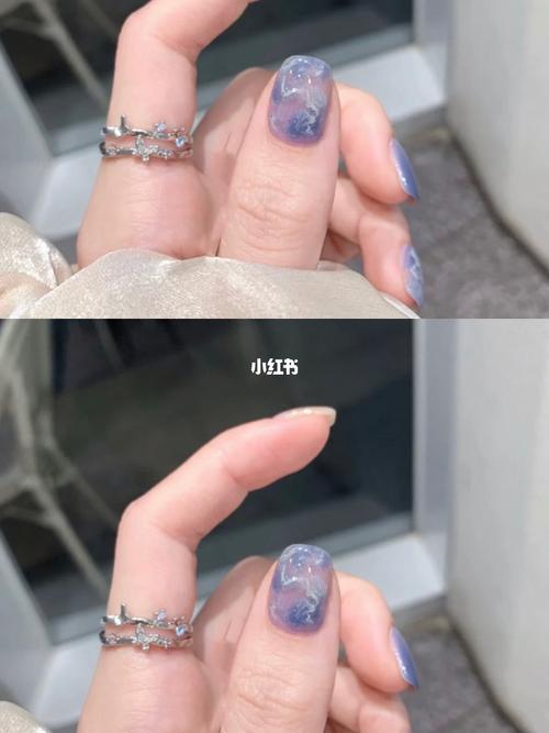红美甲图片