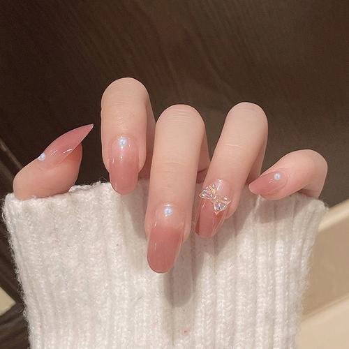 灰美甲图片