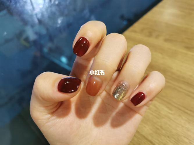 金箔美甲图片 金箔纸美甲图片大全图片