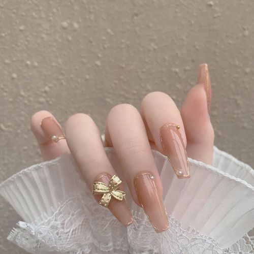 灰美甲图片